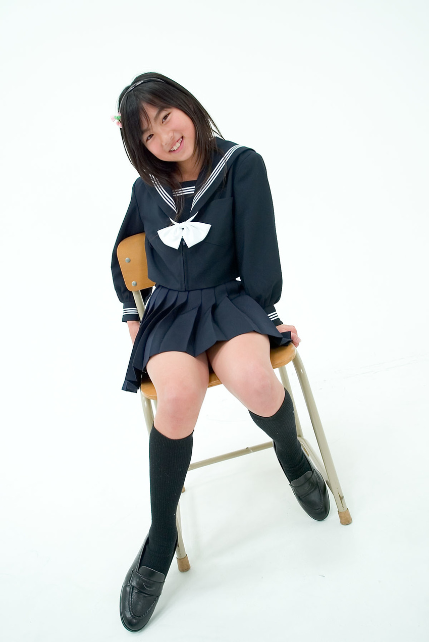 asian child cute girl photo photograph ruika school_uniform