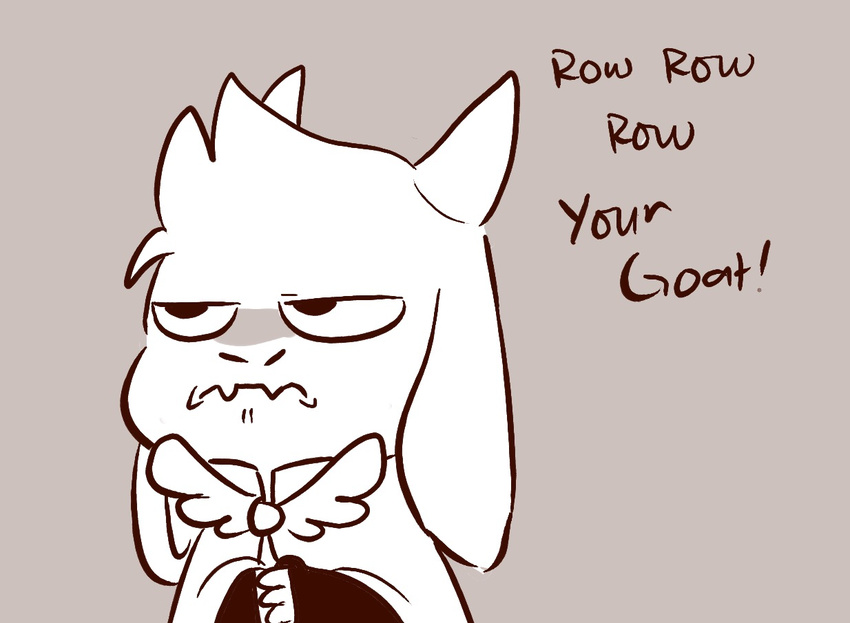 2015 angry anthro asgore_dreemurr cape caprine clothing goat male mammal mudkipful solo text undertale video_games young