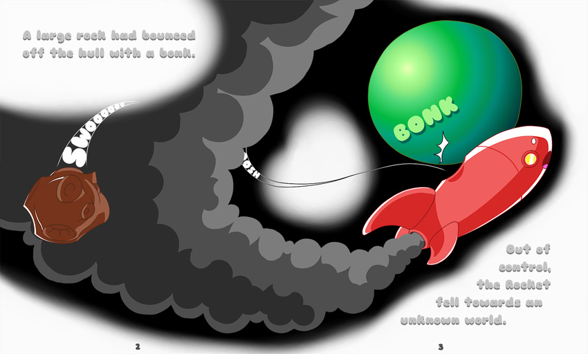 2011 b-ern comic cute english_text hi_res mammal meteor outside planet rocket rodent smoke space text