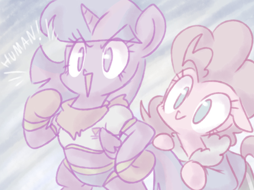blue_eyes clothing cosplay costume crossover dialogue duo earth_pony equine female feral friendship_is_magic gloves hair hi_res hooves horn horse invalid_tag jacket mammal multicolored_hair my_little_pony papyrus_(undertale) pinkie_pie_(mlp) pony purple_eyes sans_(undertale) scarf smile text thegreatrouge twilight_sparkle_(mlp) two_tone_hair undertale underwear video_games winged_unicorn wings