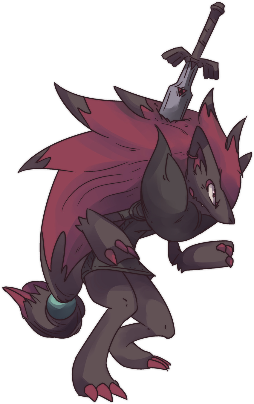 autobottesla crossover dark_link ear_piercing master_sword nintendo piercing pok&eacute;mon the_legend_of_zelda video_games zoroark