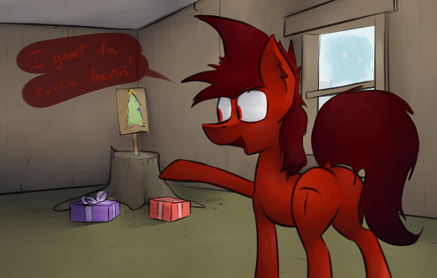 christmas christmas_tree dialogue dumb holidays mars_miner marsminer my_little_pony solo tree