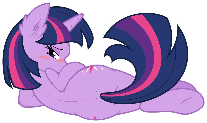 2013 absurd_res alpha_channel bedroom_eyes blush cutie_mark equine female feral friendship_is_magic fur hair half-closed_eyes hi_res horn mammal multicolored_hair my_little_pony purple_fur purple_hair seductive simple_background solo transparent_background twilight_sparkle_(mlp) unicorn zutheskunk