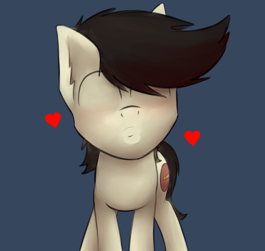 kissing male marsminer my_little_pony oc:pone_keith screen solo