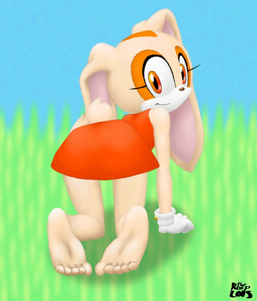 anthro clothing cream_the_rabbit dress female lagomorph mammal rabbit sonic_(series) the_roop