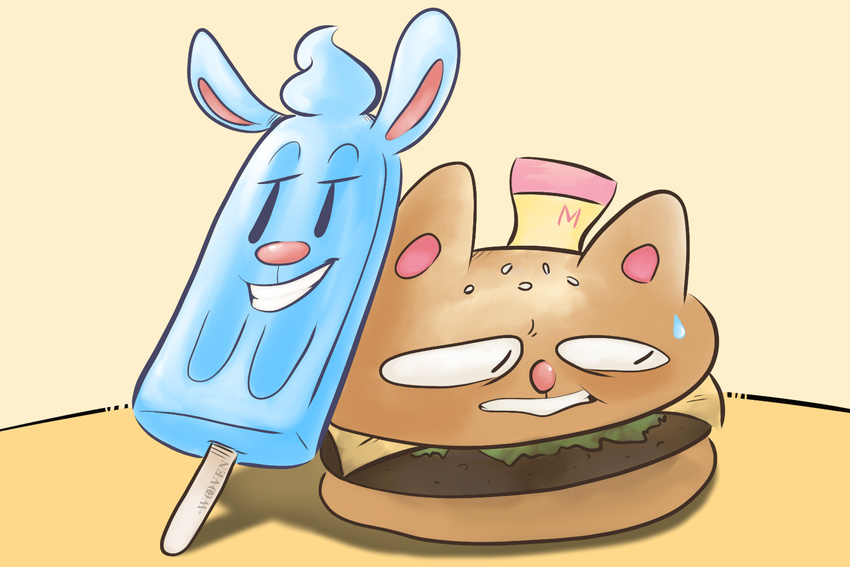 burger burgerpants dessert food ice_cream nicecream_man popsicle undertale video_games