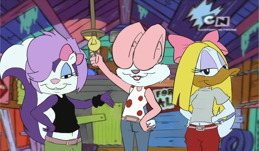 avian babs_bunny bird cosplay duck ed_edd_n_eddy fifi_la_fume kanker_sisters lagomorph lee_kanker mammal marie_kanker may_kanker rabbit shirley_mcloon skunk tiny_toon_adventures warner_brothers