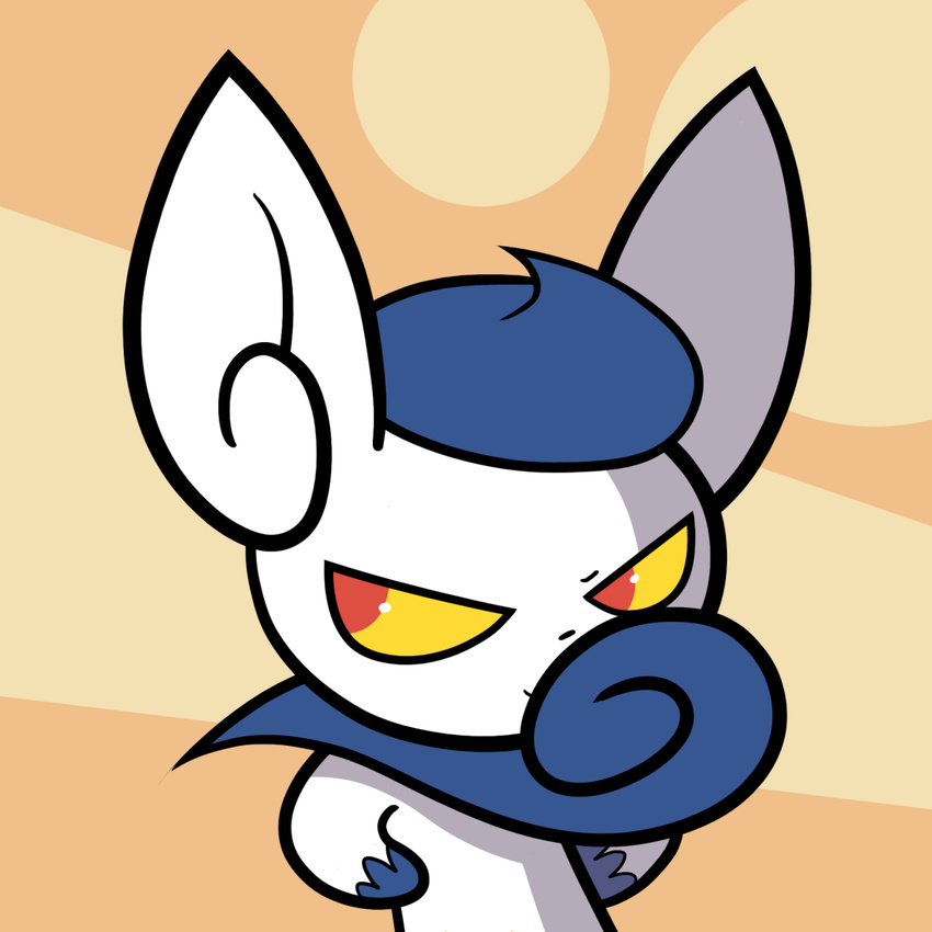 ambiguous_gender daquintanilla feline hands_on_sides mammal meowstic nintendo pok&eacute;mon red_pupils smile video_games yellow_eyes