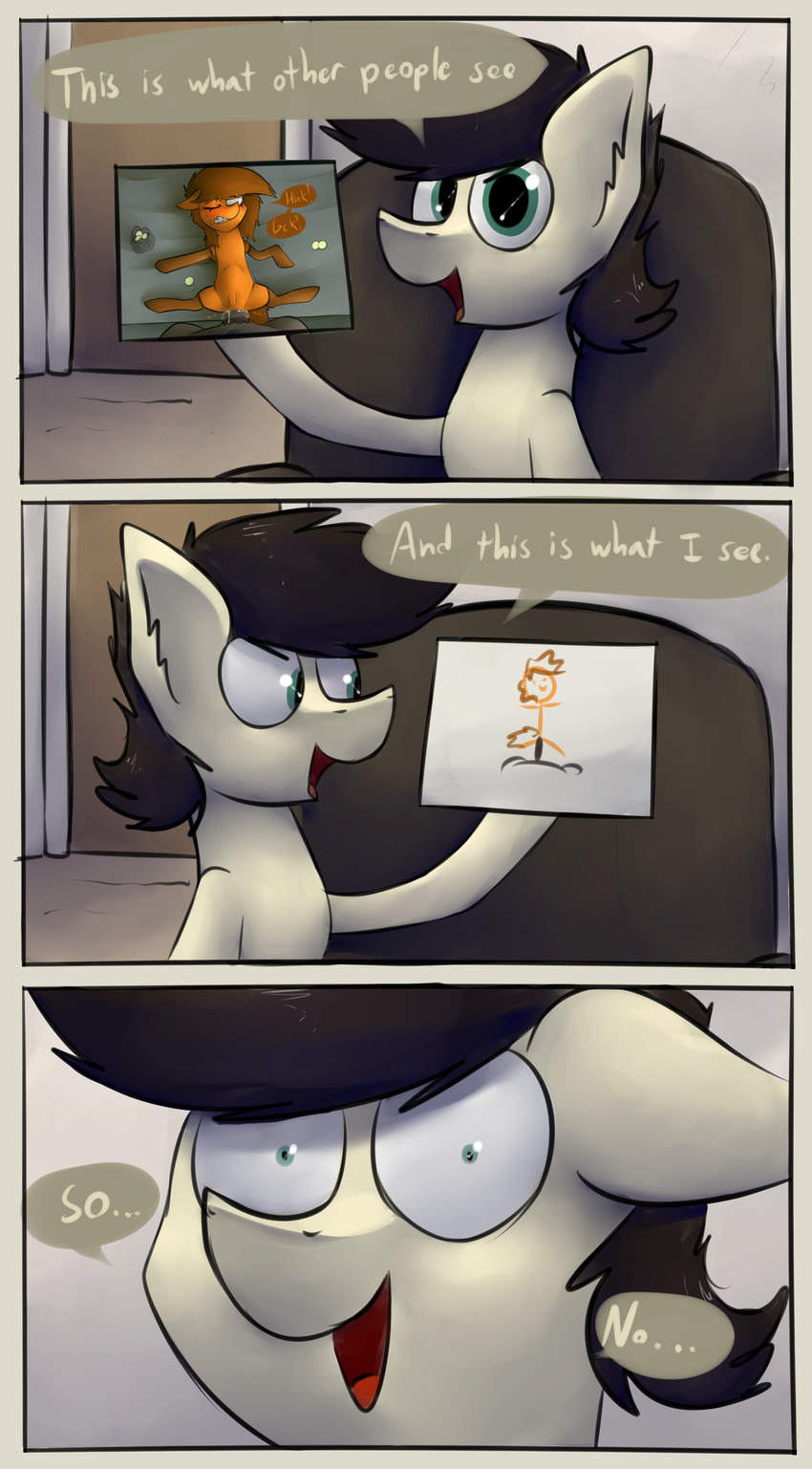 comic dialogue looking_at_viewer marsminer my_little_pony pone_keith