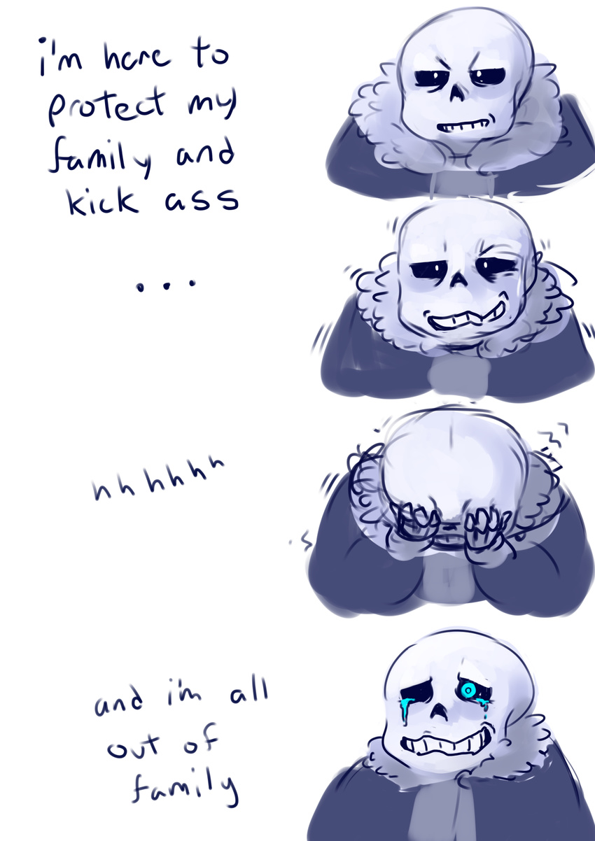 animated_skeleton bone clothed clothing crying english_text sad sans_(undertale) skeleton sumizome-no-okami tears text undead undertale video_games
