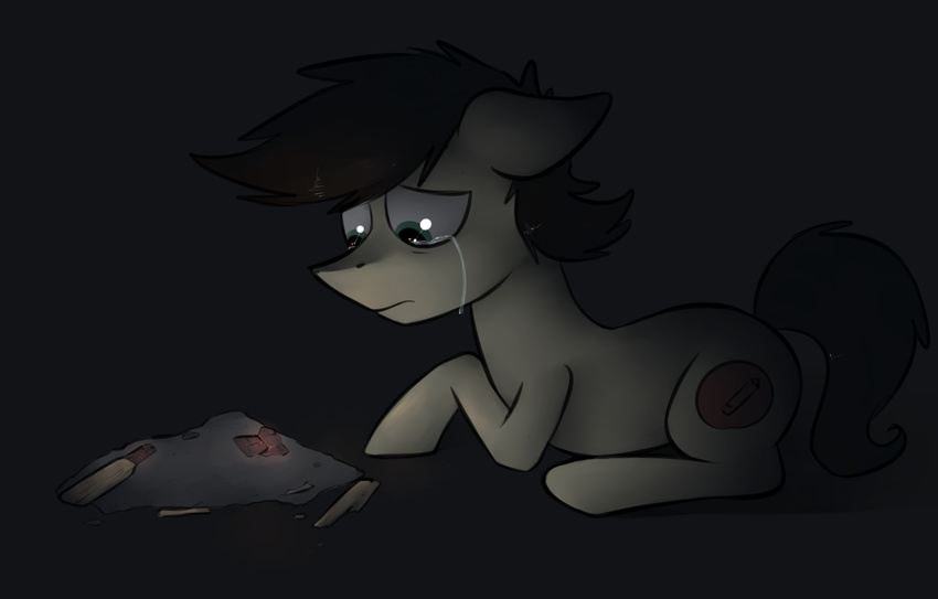 crying equine fan_character fire horse male mammal marsminer my_little_pony pone_keith pony solo tears