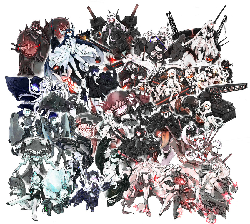 :d ahoge air_defense_hime aircraft_carrier_hime aircraft_carrier_water_oni airfield_hime amputee anchorage_hime anchorage_water_oni aqua_eyes armored_aircraft_carrier_hime bad_id bad_pixiv_id battleship_hime battleship_water_oni bikini black_bikini black_dress black_gloves black_hair bow breasts cape chi-class_torpedo_cruiser claws cleavage covered_mouth destroyer_hime destroyer_water_oni detached_sleeves dress enemy_aircraft_(kantai_collection) escort_fortress_(kantai_collection) everyone face_mask floating_fortress_(kantai_collection) gloves glowing glowing_eyes gothic_lolita hachimaki hair_bow hair_ornament hair_ribbon hairband headband headgear highres hood hooded_jacket horn horns isolated_island_oni jacket kantai_collection light_cruiser_hime lolita_fashion lolita_hairband long_hair looking_at_viewer machinery mask medium_breasts midway_hime mittens multiple_girls multiple_tails navel ne-class_heavy_cruiser neko_miya northern_ocean_hime o-ring o-ring_top one_side_up open_mouth orange_eyes ponytail purple_eyes re-class_battleship red_eyes ri-class_heavy_cruiser ribbon ru-class_battleship seaplane_tender_hime seaport_hime seaport_water_oni shinkaisei-kan short_hair side_ponytail sitting smile southern_ocean_war_hime submarine_hime swimsuit ta-class_battleship tail torn_clothes tsu-class_light_cruiser turret twintails white_dress white_hair white_skin wo-class_aircraft_carrier