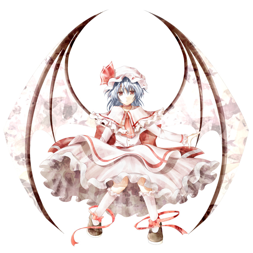 absurdres bangs full_body highres remilia_scarlet shirayuki_mutsumi solo touhou transparent_background