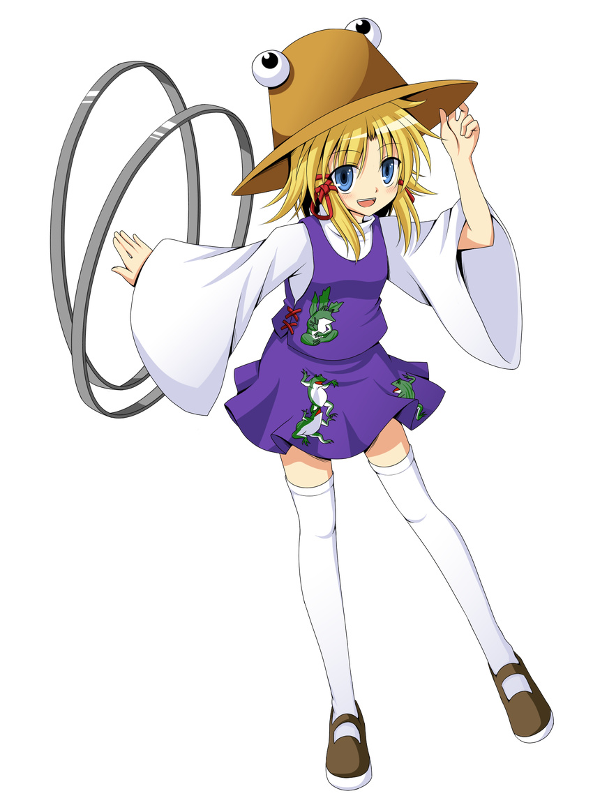 bluepony full_body highres moriya's_iron_rings moriya_suwako solo thighhighs touhou transparent_background zettai_ryouiki