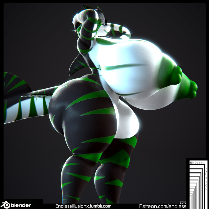 3d_(artwork) anthro big_breasts big_butt breasts butt cgi digital_media_(artwork) endless_(artist) female fish hi_res huge_butt marine noir nude shark