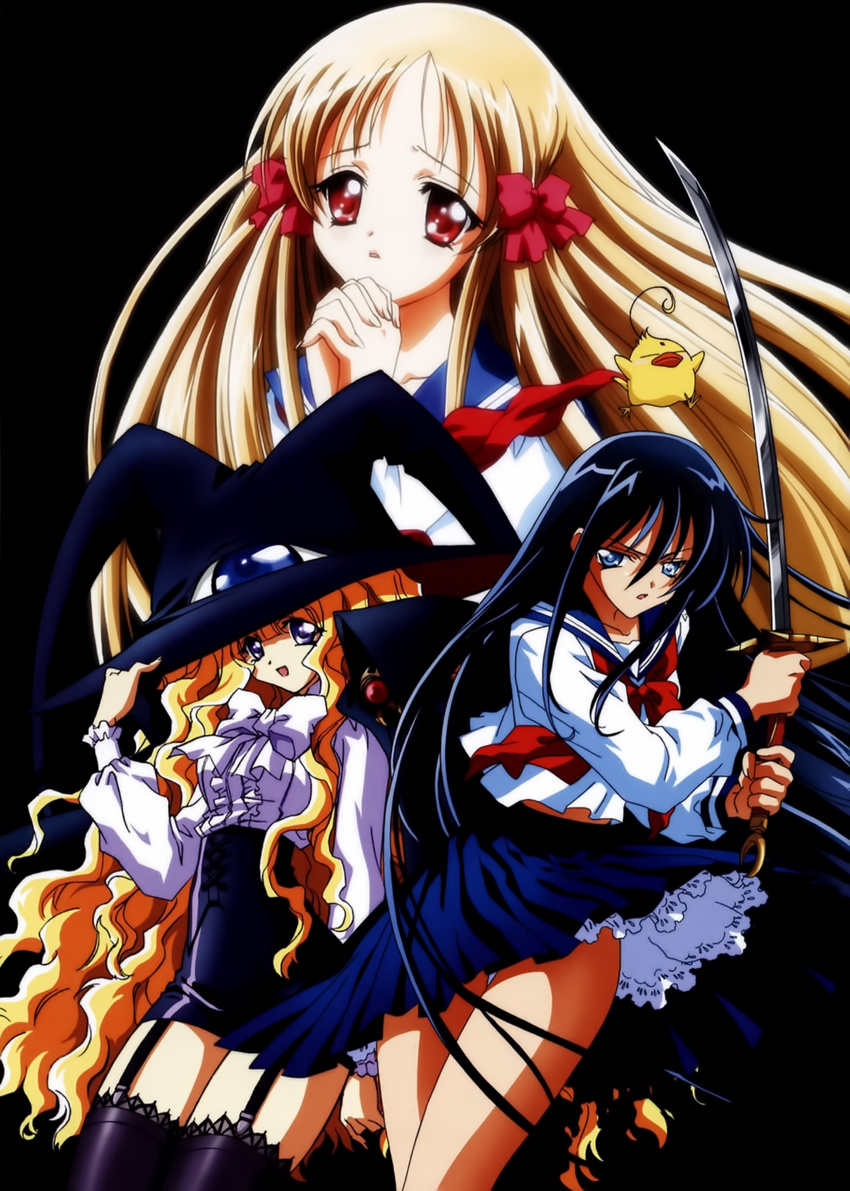 azuma_hatsumi azuma_hazuki highres lilith_(yamibou) multiple_girls official_art petticoat slip_showing yami_to_boushi_to_hon_no_tabibito