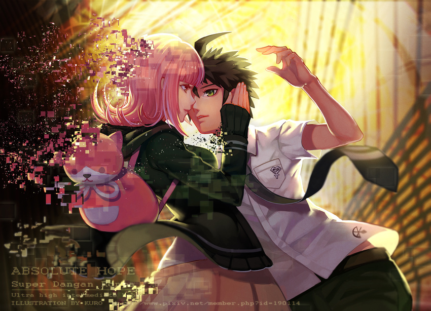 catwyz dangan-ronpa dangan-ronpa_2 hinata_hajime male nanami_chiaki