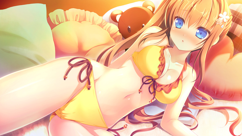 alcot bikini breasts cleavage game_cg loverec narumi_yuu swimsuit yoshinaga_chiho