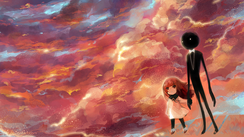 clouds deemo girl_(deemo) lyiet sky