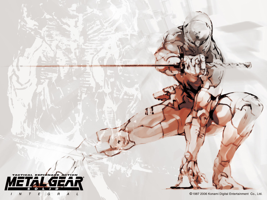 1600x1200 chokuto gray_fox highres metal_gear metal_gear_(series) metal_gear_solid official_art wallpaper