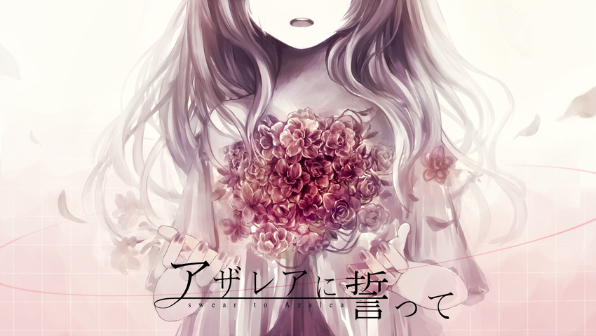 brown_hair chizuru_(ambient) flowers long_hair tears vocaloid