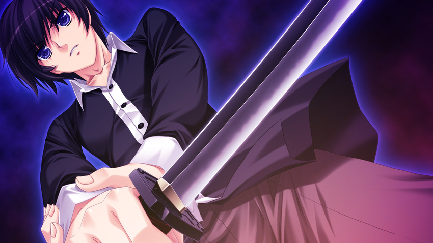 all_male asayama_rui male shinigami_no_testament sword weapon