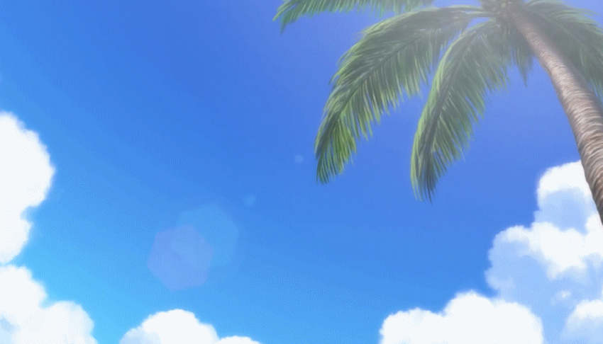 animated animated_gif bikini blonde_hair bounce breasts brown_hair cleavage glasses huge_breasts kusano large_breasts long_hair matsu_(sekirei) multiple_girls musubi sekirei swimsuit tree tsukiumi twintails