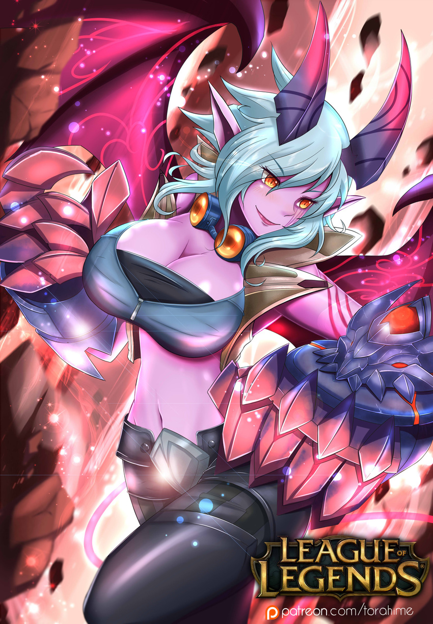 demon_girl league_of_legends tagme torahime vi_(league_of_legends)