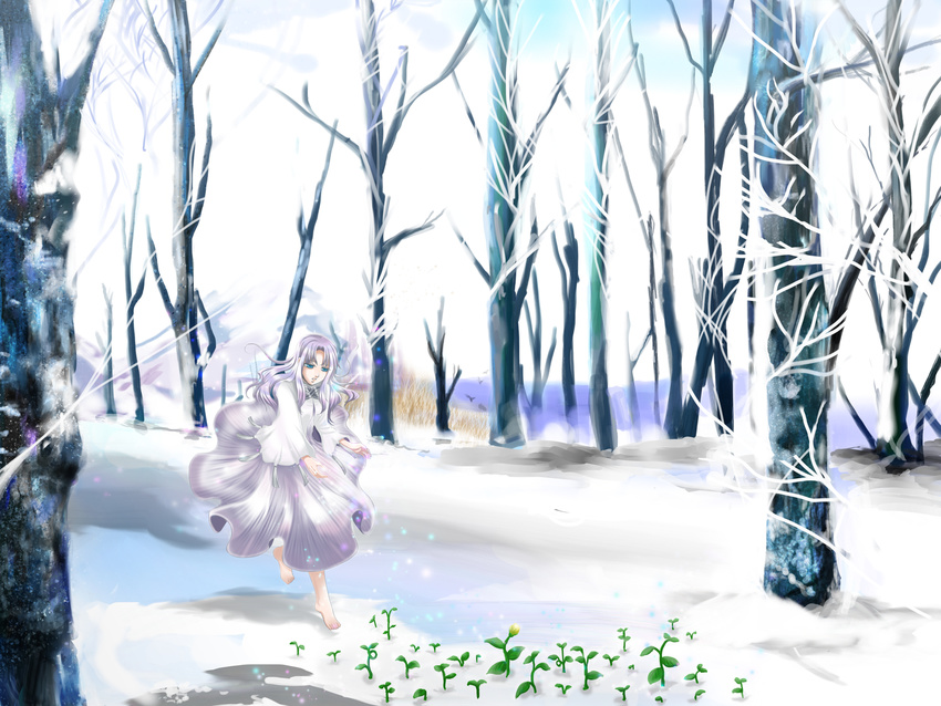 1girl aura_(.hack//) blue_eyes highres solo white white_hair winter