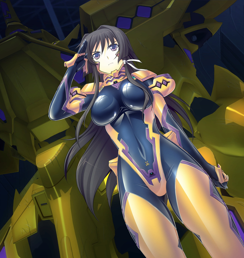 bodysuit breasts large_breasts long_hair muvluv muvluv_alternative muvluv_total_eclipse pilot_suit tagme takamura_yui