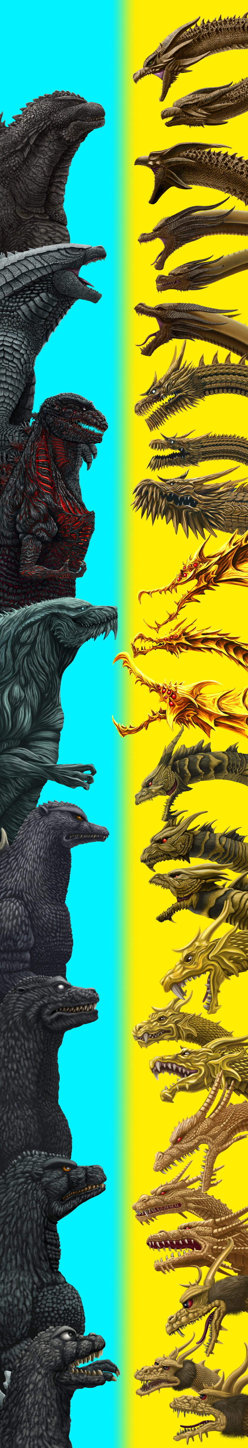 absurdres dragon dragon_horns e_senior_0826 fangs ghidorah_(godzilla:_the_planet_eater) ghidorah_(shin) giant giant_monster glowing glowing_eye glowing_eyes glowing_mouth godzilla godzilla:_king_of_the_monsters godzilla:_planet_of_the_monsters godzilla:_the_planet_eater godzilla_(gmk) godzilla_(series) godzilla_final_wars godzilla_vs.king_ghidorah gold_skin highres horns incredibly_absurdres kaijuu keizer_ghidorah king_ghidorah king_ghidorah_(monsterverse) monster monsterverse multiple_heads no_humans open_mouth red_eyes scales sharp_teeth shin_godzilla spines tall_image teeth tokusatsu