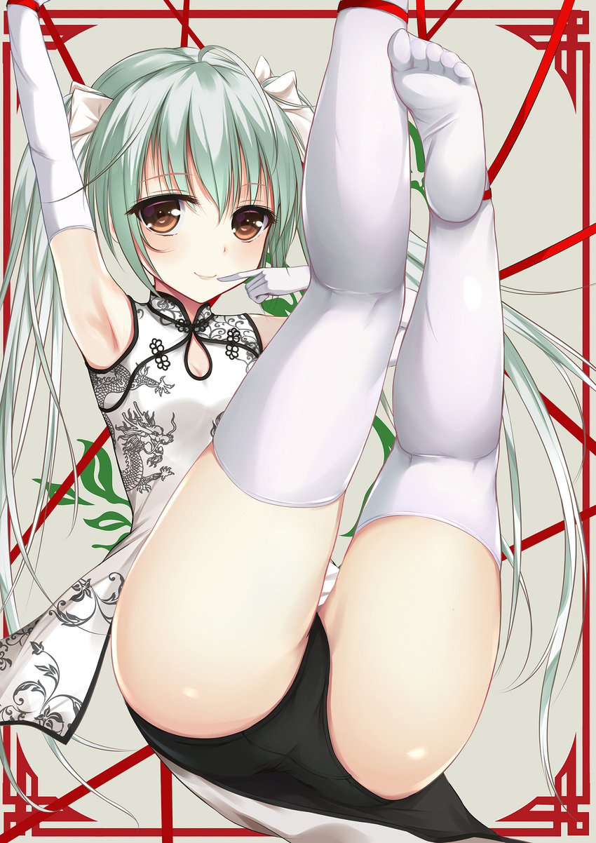 chinadress feet kasugano_sora pantsu thighhighs yosuga_no_sora