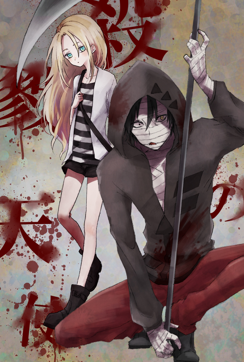 bandages isaac_foster rachel_gardner satsuriku_no_tenshi tagme weapon