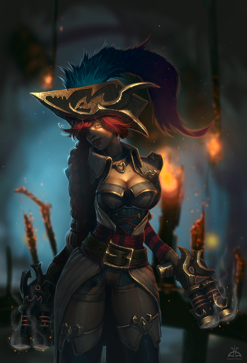 cleavage dgatrick gun league_of_legends miss_fortune watermark