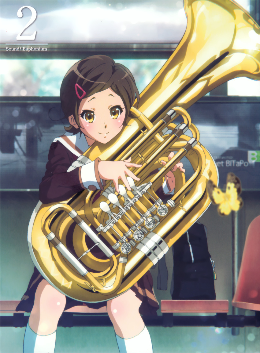 disc_cover hibike!_euphonium ikeda_shouko katou_hazuki seifuku