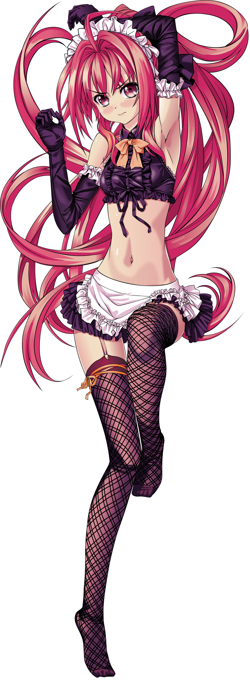 corticarte_apa_lagranges fishnets maid shinkyoku_soukai_polyphonica stockings tagme thighhighs transparent_png