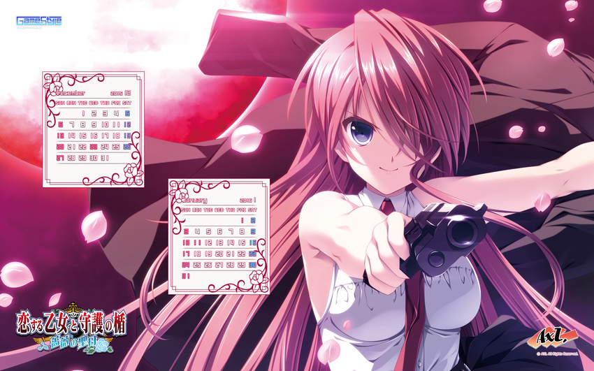 axl calendar game-style gun koisuru_otome_to_shugo_no_tate_~bara_no_seibo~ senomoto_hisashi trap wallpaper yamada_taeko