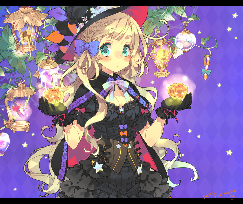cleavage gothic_lolita halloween lolita_fashion toujou_sakana witch