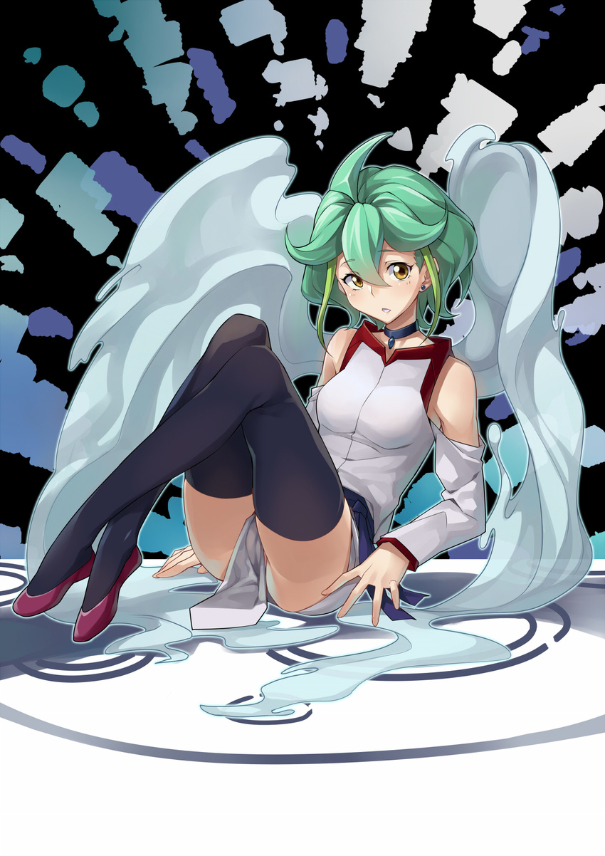 cameltoe frostcyco thighhighs wings yugioh_arc-v