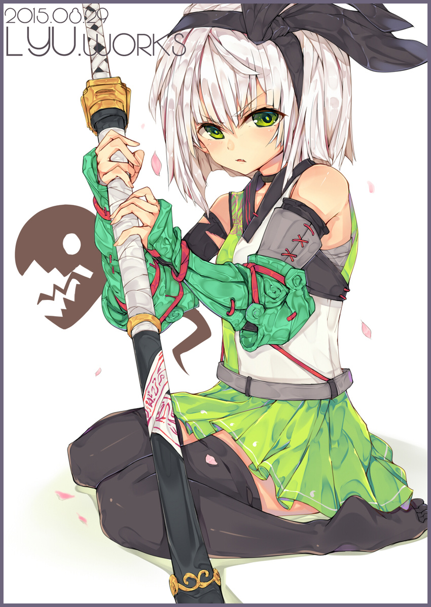 armor konpaku_youmu lyn sword thighhighs touhou