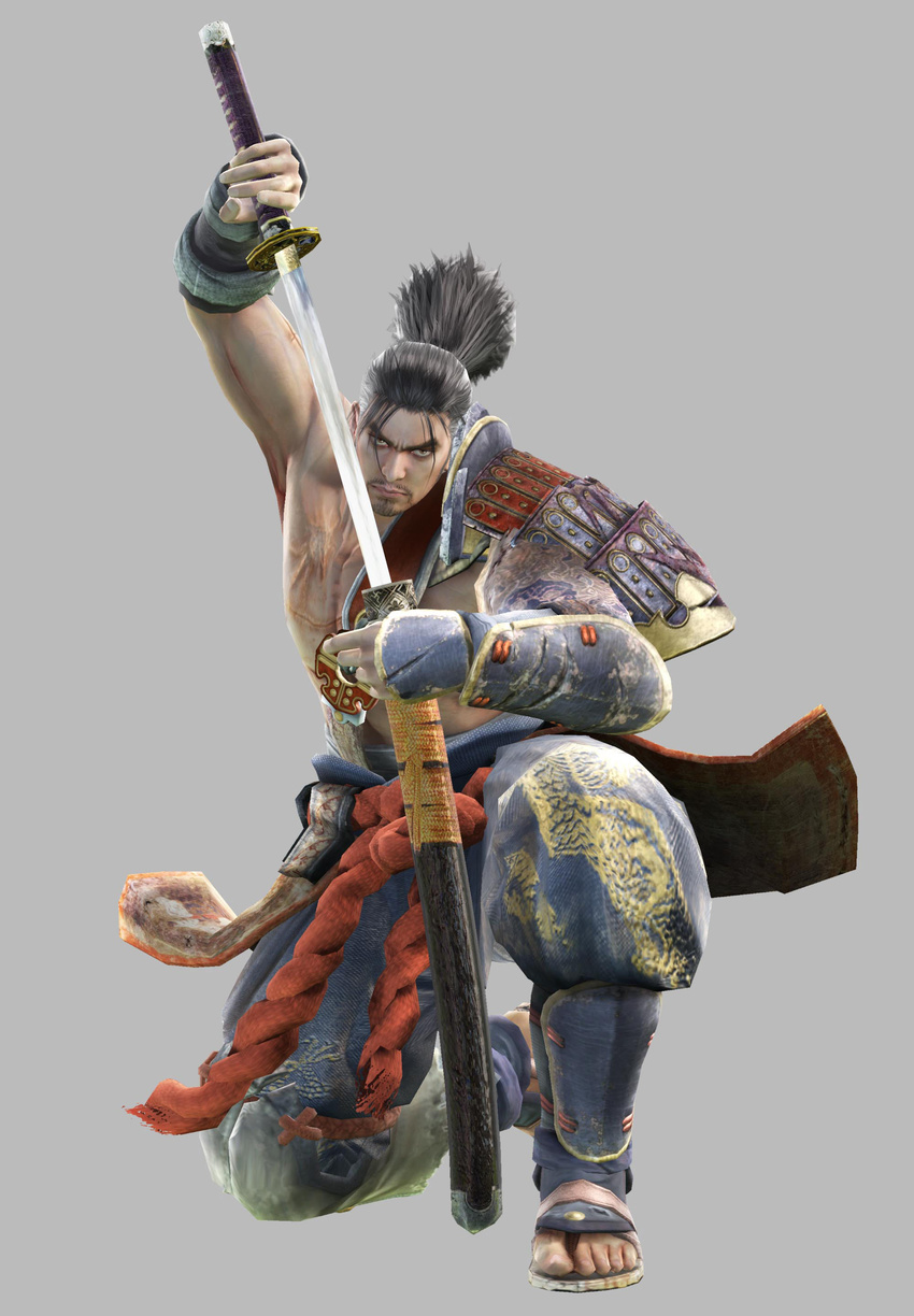 heishirou_mitsurugi male namco samurai soul_calibur soul_calibur_iv sword weapon