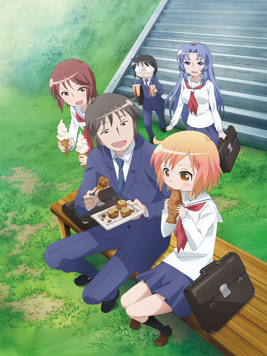 kotoura-san kotoura_haruka manabe_yoshihisa megane mifune_yuriko moritani_hiyori muroto_daichi seifuku