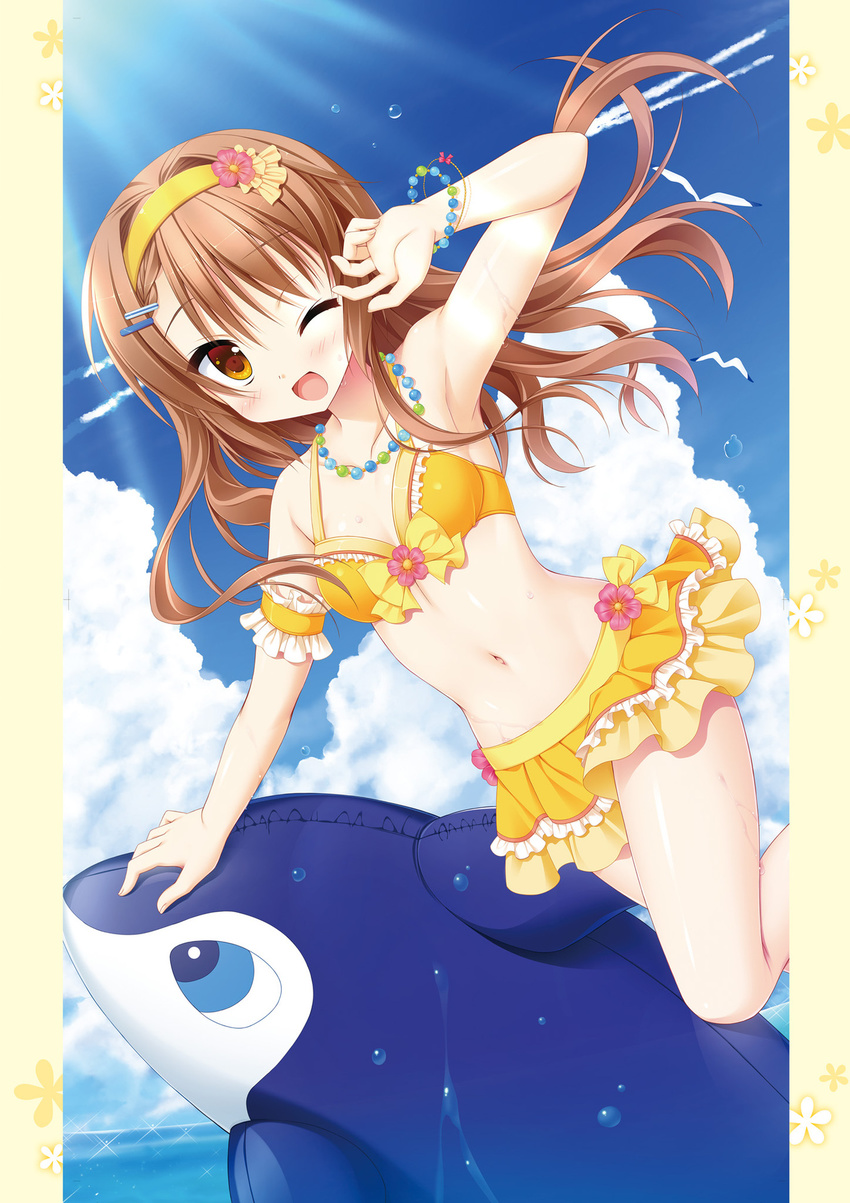 bikini hanasaki_nonoka hanasaki_work_spring hontani_kanae saga_planets swimsuits