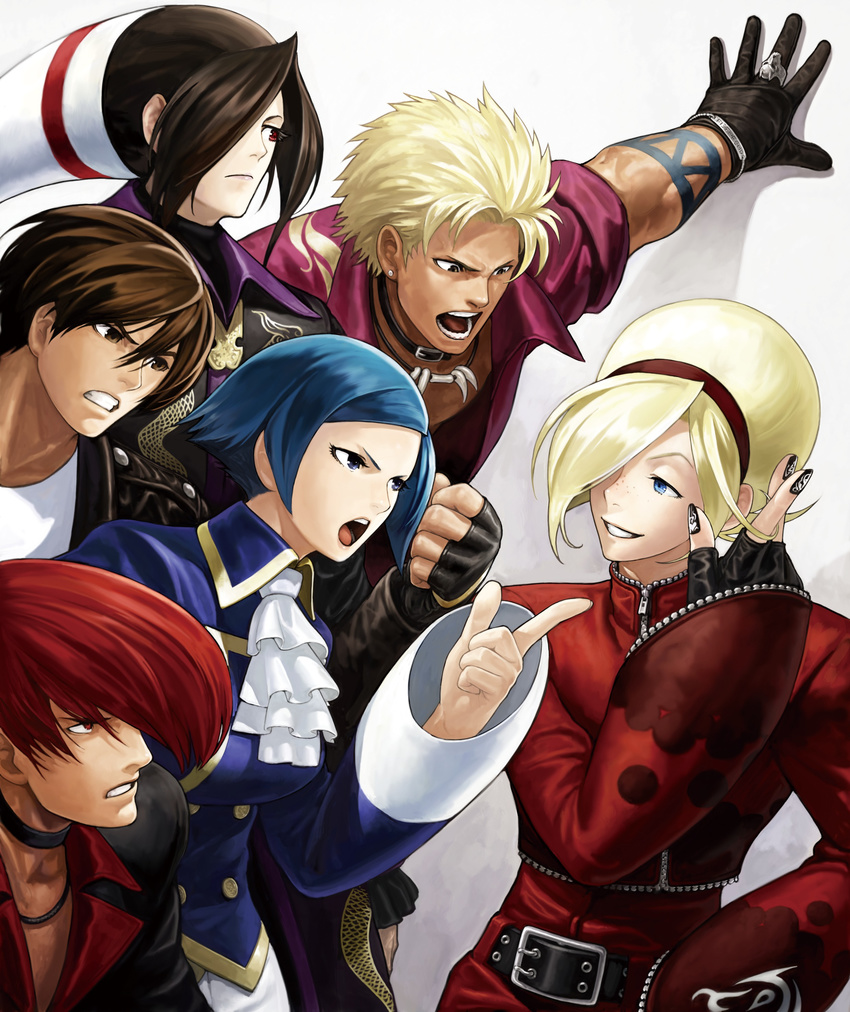 dou_lon eisuke_ogura elizabeth_blanchtorche king_of_fighters king_of_fighters_xiii kusanagi_kyou shen_woo snk yagami_iori