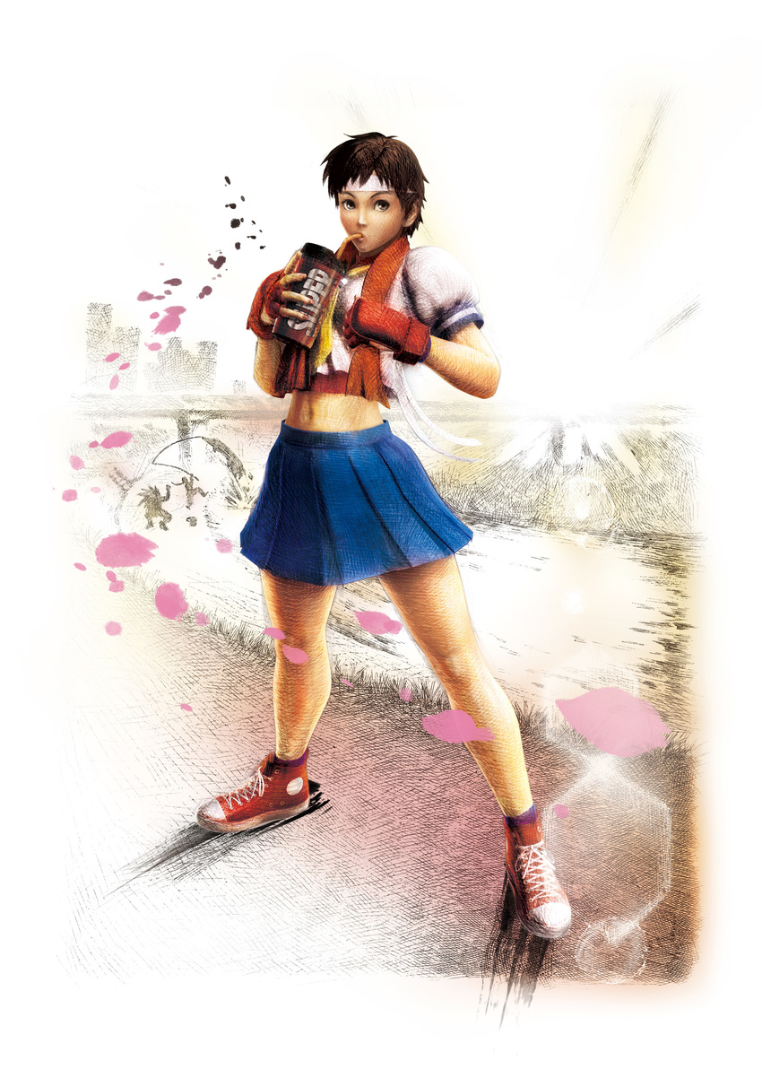 capcom ikeno_daigo kasugano_sakura seifuku street_fighter street_fighter_iv