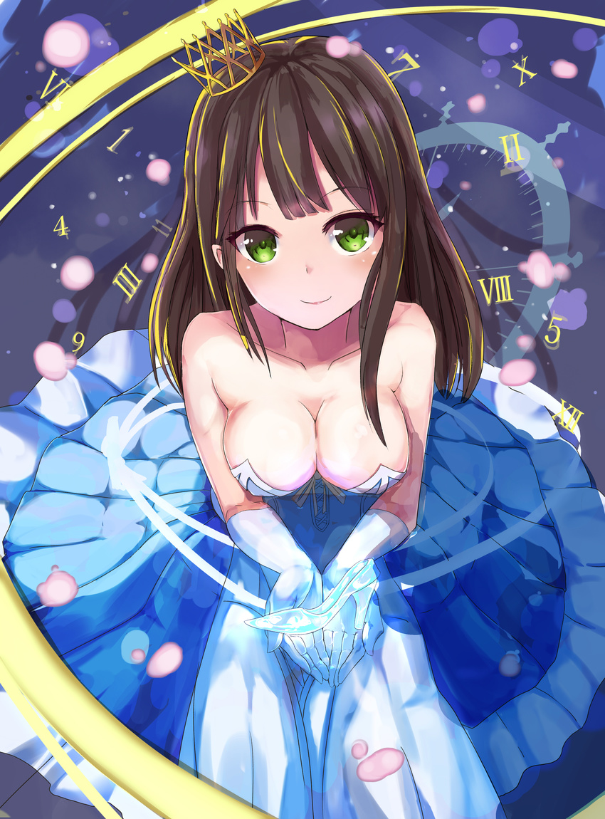 cleavage dress nigou no_bra shibuya_rin the_idolm@ster the_idolm@ster_cinderella_girls wet