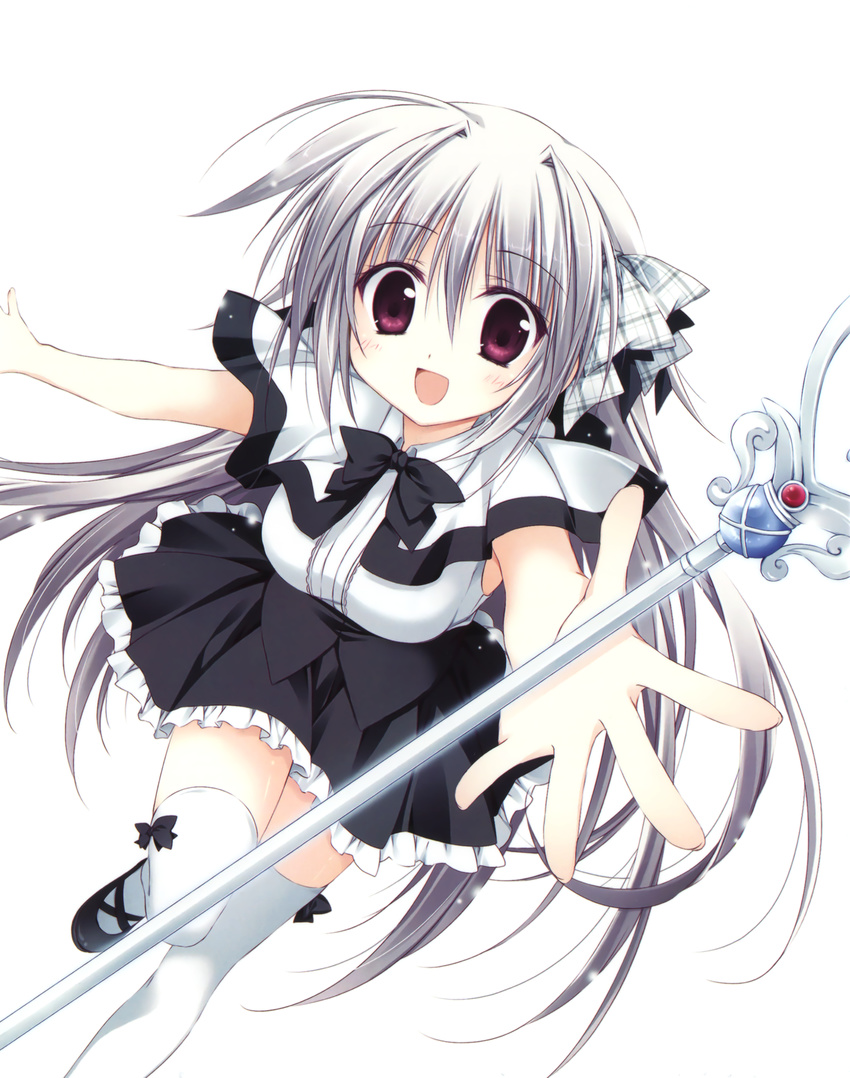 iris_freyja juuoumujin_no_fafnir korie_riko seifuku thighhighs weapon