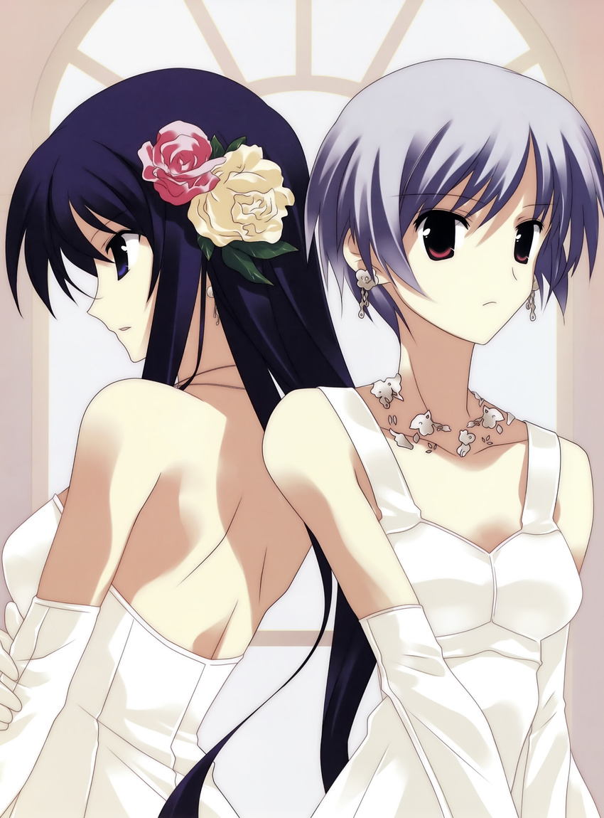 5pb. chaos;head cleavage dress sasaki_mutsumi tagme wedding_dress