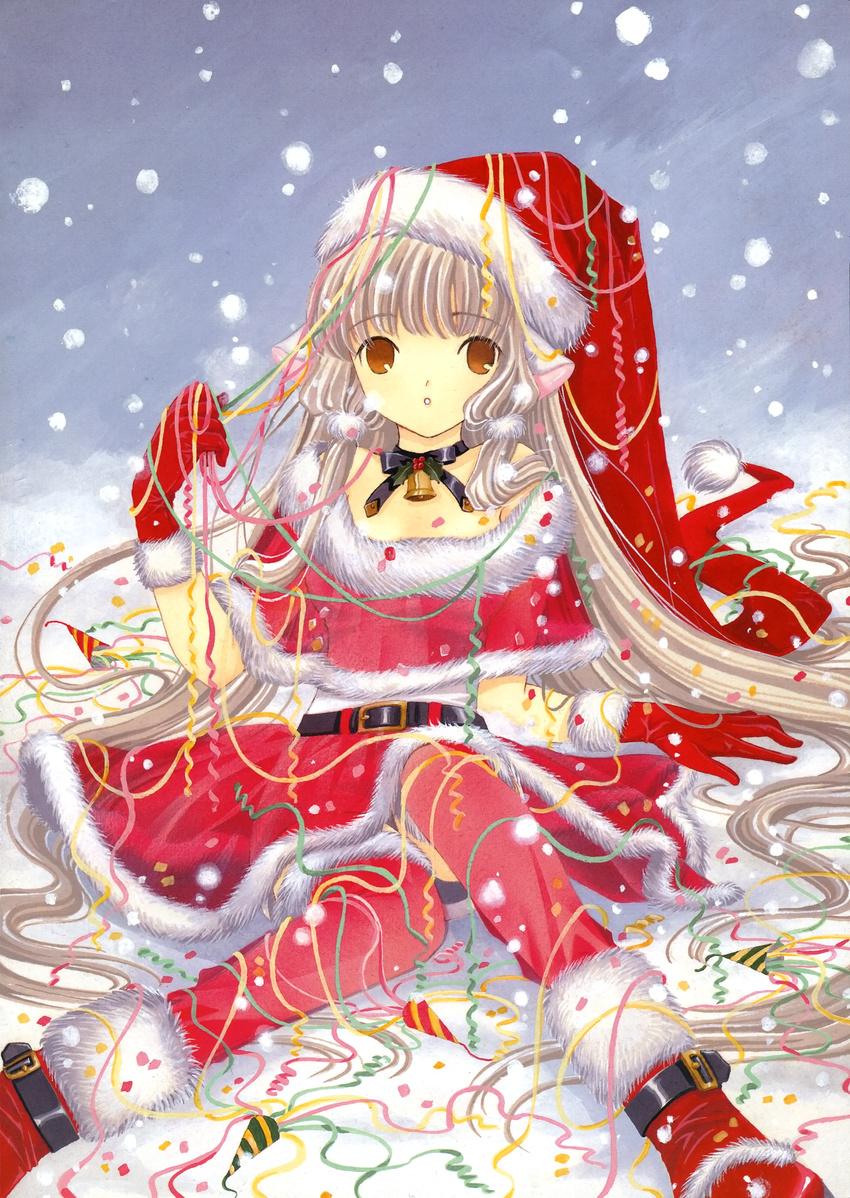 chii chobits christmas clamp thighhighs