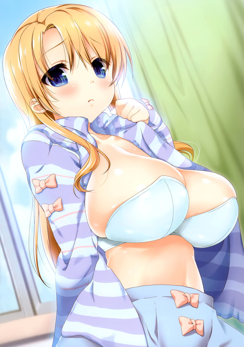 bra cleavage nanase_meruchi open_shirt tagme